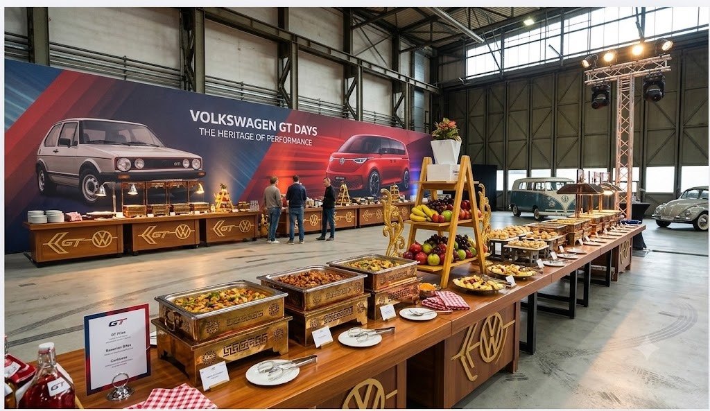 Volkswagen Track Day food and beverage area