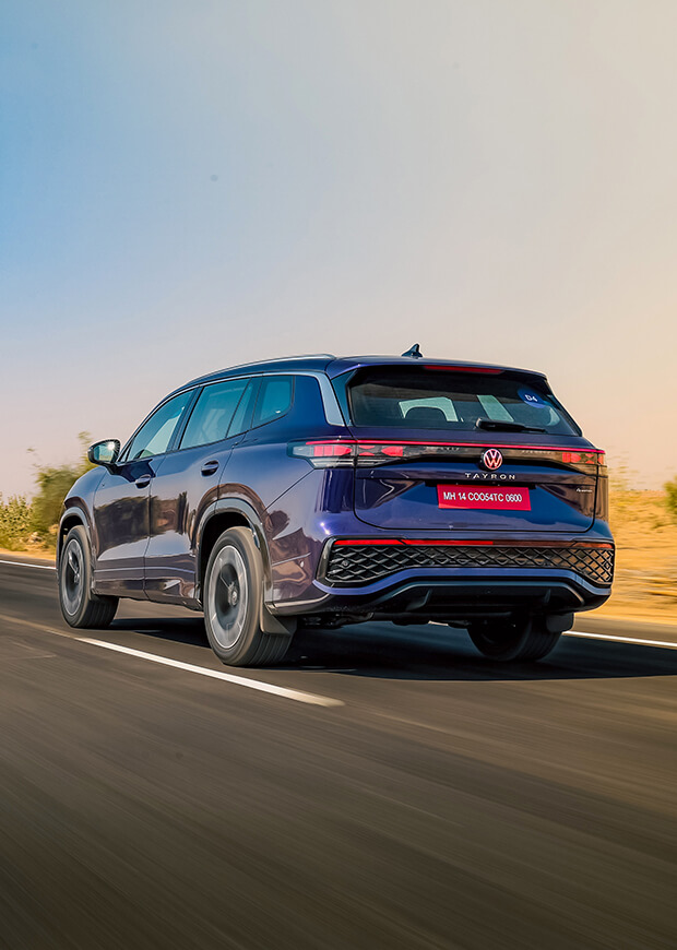 Volkswagen accelerating on track