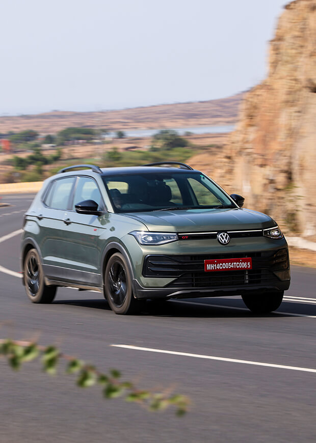 Volkswagen cars on track